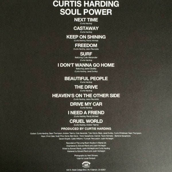 Curtis Harding – Soul Power LP vinyl record, image 3 of 3