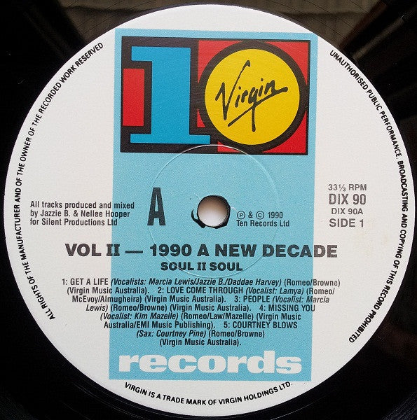 Soul II Soul – Vol. II (1990 A New Decade) LP vinyl record, image 5 of 6