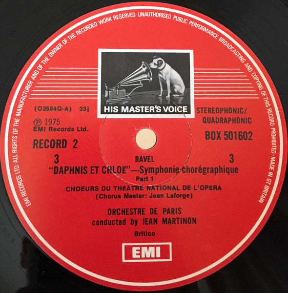 Maurice Ravel, Orchestre De Paris, Jean Martinon, Aldo Ciccolini, Itzhak Perlman – Orchestral Music (5xLP) LP vinyl record, image 5 of 8