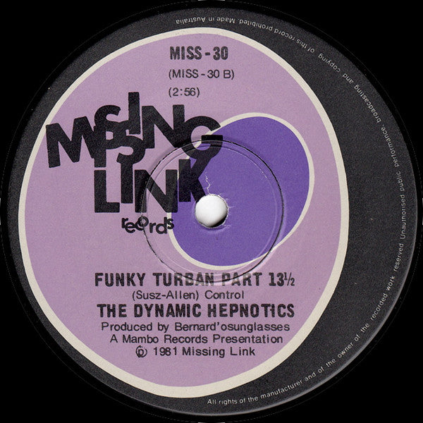 The Dynamic Hepnotics – Hepnobeat! / Funky Turban Part 13 1/2 7" vinyl record, image 4 of 4