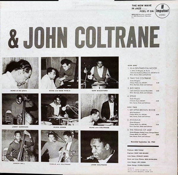 Duke Ellington, John Coltrane – Duke Ellington & John Coltrane LP vinyl record, image 3 of 10