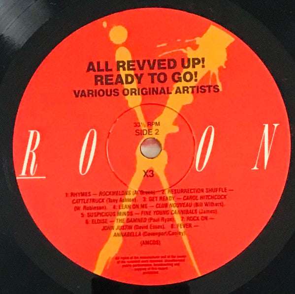 Various – All Revved Up! Ready To Go! LP vinyl record, image 4 of 4