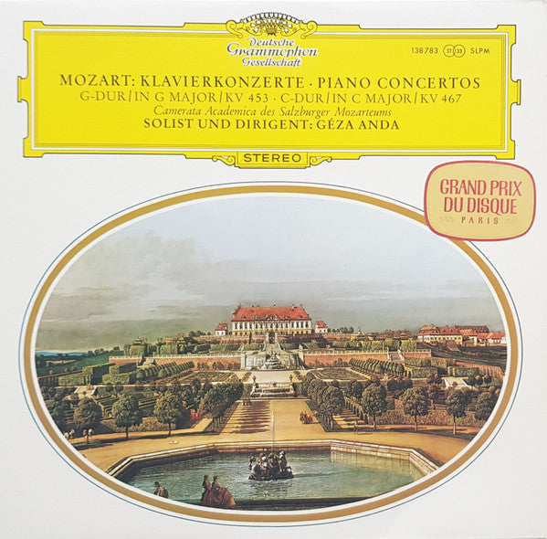 Wolfgang Amadeus Mozart, Camerata Academica Salzburg, Géza Anda – Piano Concertos No. 17, G Major, K. 453 No. 21, C Major, K. 467 LP vinyl record, image 1 of 2