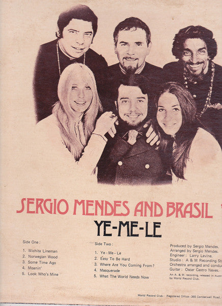 Sérgio Mendes & Brasil '66 – Ye-Me-Le LP vinyl record, image 2 of 3