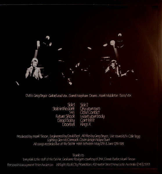 DV8 – Stab In The Dark LP vinyl record, image 2 of 2