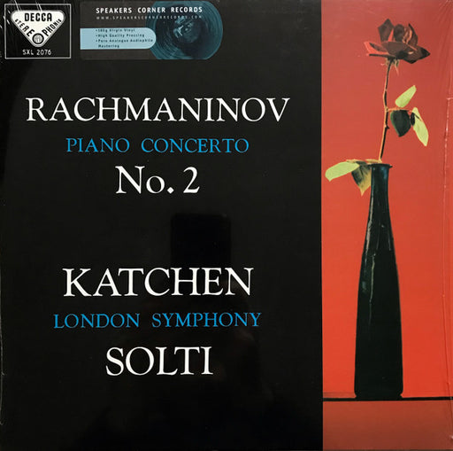 Sergei Rachmaninoff, Julius Katchen, London Symphony Orchestra, Georg Solti – Piano Concerto No. 2 LP vinyl record, image 1 of 10