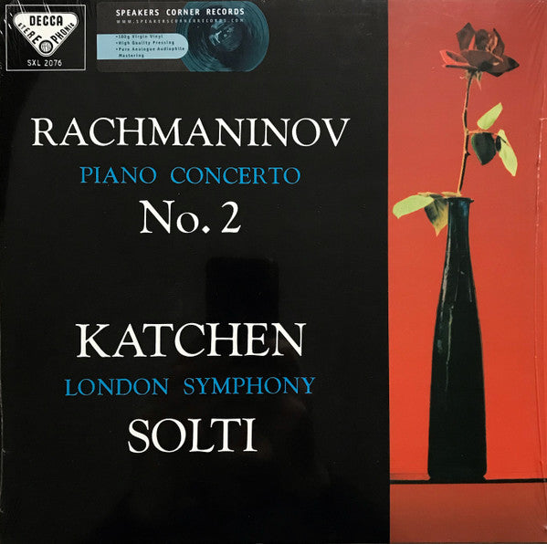 Sergei Rachmaninoff, Julius Katchen, London Symphony Orchestra, Georg Solti – Piano Concerto No. 2 LP vinyl record, image 1 of 10
