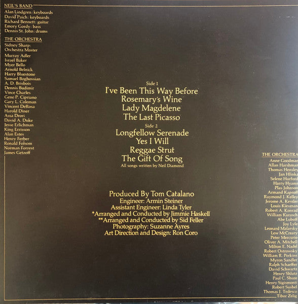 Neil Diamond – Serenade LP vinyl record, image 6 of 6