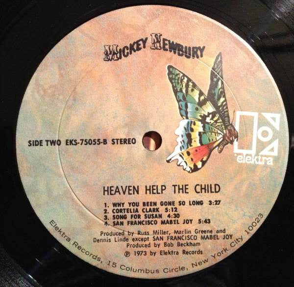 Mickey Newbury – Heaven Help The Child LP vinyl record, image 4 of 4