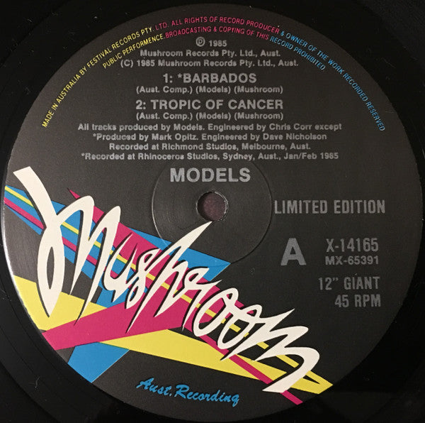 Models – Barbados 12" vinyl record, image 3 of 4
