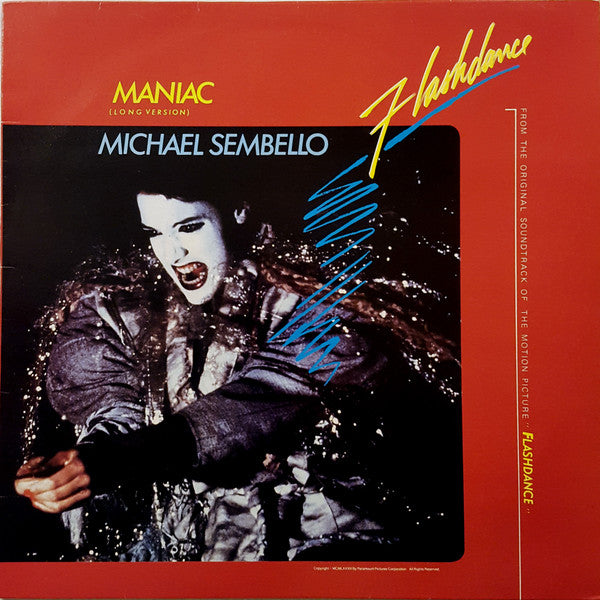 Michael Sembello – Maniac (Long Version) 12" vinyl record, image 1 of 4