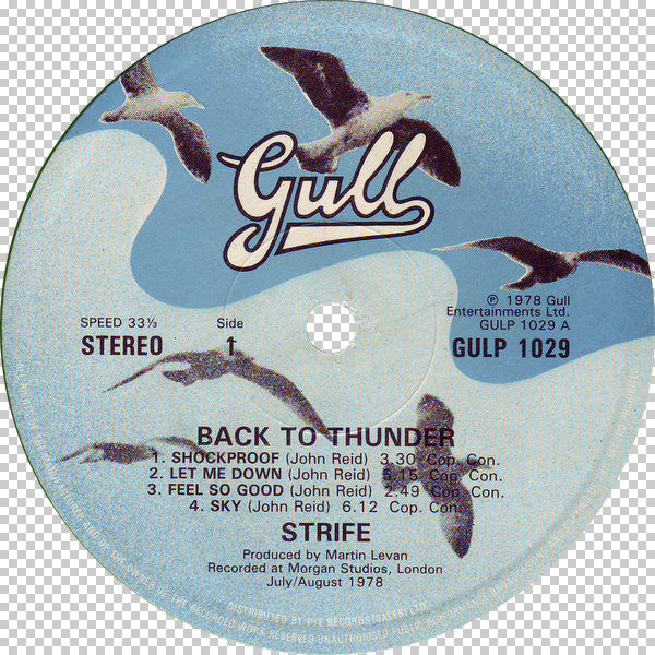 Strife – Back To Thunder LP vinyl record, image 5 of 6