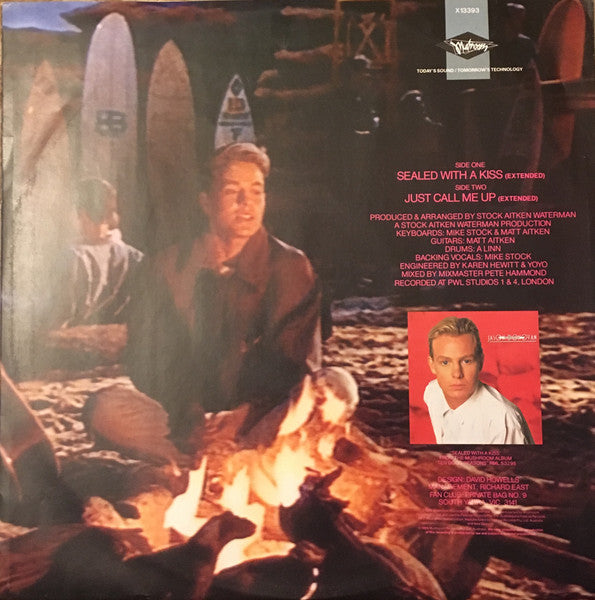 Jason Donovan – Sealed With A Kiss 12" vinyl record, image 2 of 4