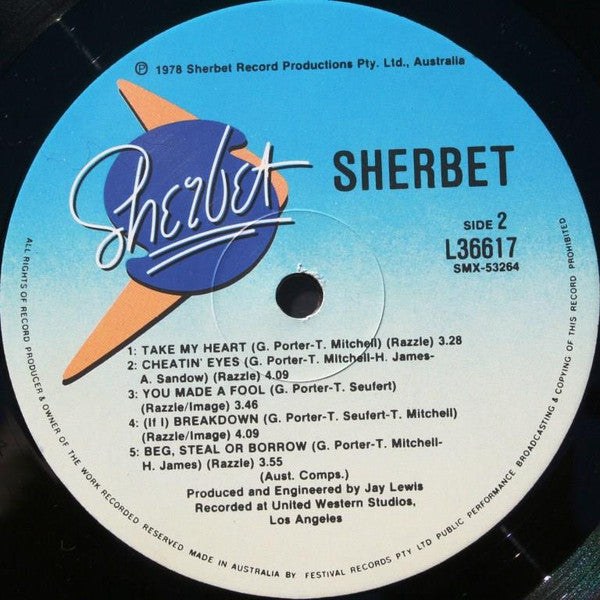 Sherbet – Sherbet LP vinyl record, image 6 of 8