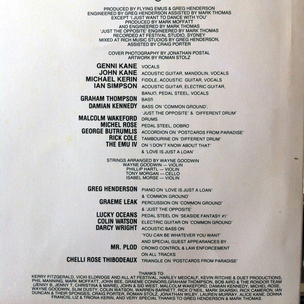 The Flying Emus – Postcards From Paradise LP vinyl record, image 5 of 7