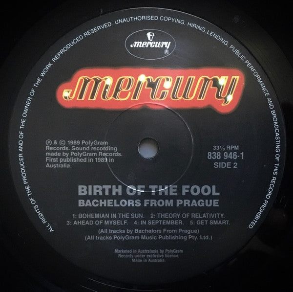Bachelors From Prague – Birth Of The Fool LP vinyl record, image 7 of 9