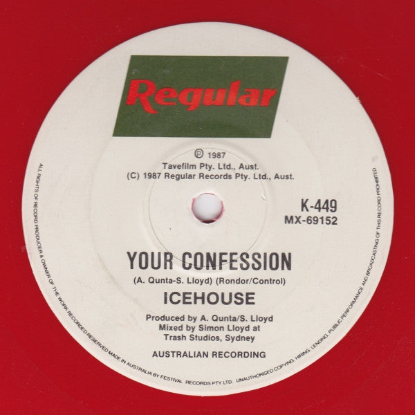 Icehouse – My Obsession 7" vinyl record, image 2 of 2