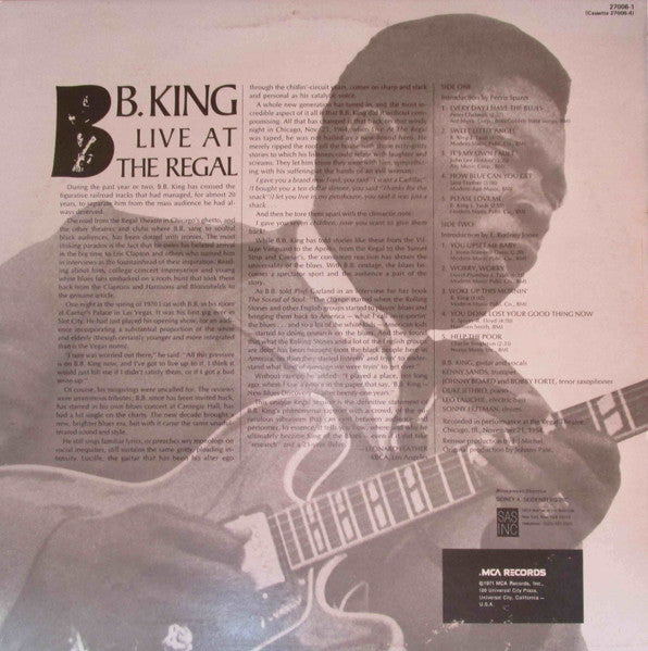 B.B. King – Live At The Regal LP vinyl record, image 2 of 4
