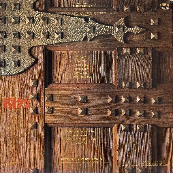 Kiss – (Music From) The Elder LP vinyl record, image 2 of 8