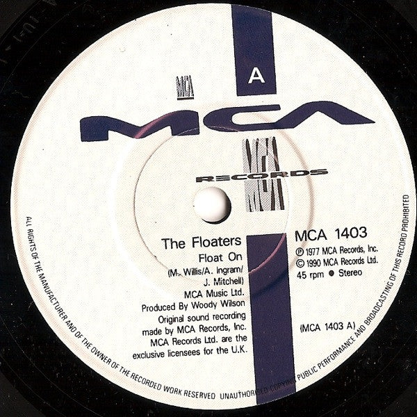 The Floaters – Float On 7" vinyl record, image 3 of 4