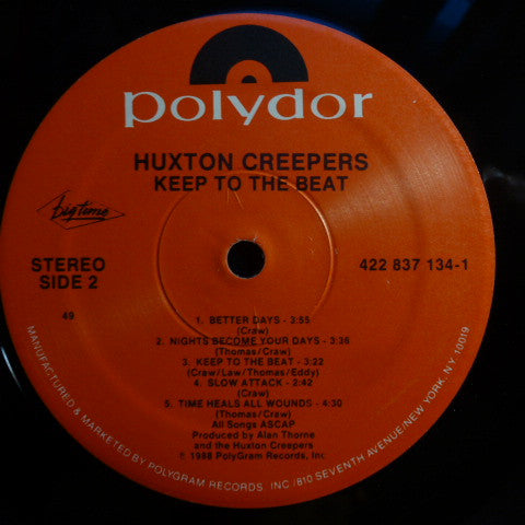 Huxton Creepers – Keep To The Beat LP vinyl record, image 5 of 5
