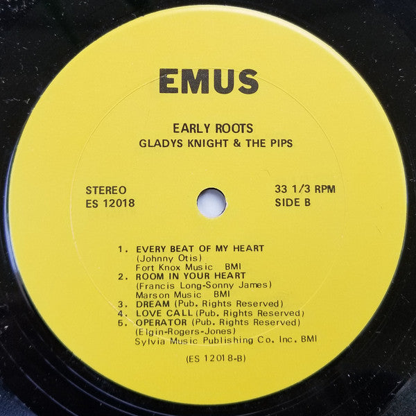 Gladys Knight And The Pips – Early Roots LP vinyl record, image 4 of 4