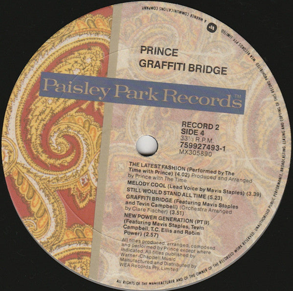 Prince – Graffiti Bridge (2xLP) LP vinyl record, image 6 of 6