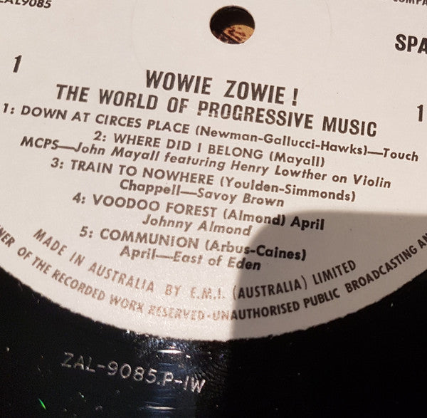 Various – The World Of Progressive Music: Wowie Zowie! LP vinyl record, image 5 of 6