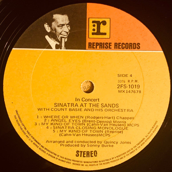 Frank Sinatra, Count Basie Orchestra – Sinatra At The Sands (2xLP) LP vinyl record, image 8 of 10