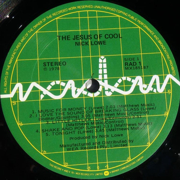 Nick Lowe – Jesus Of Cool LP vinyl record, image 3 of 4