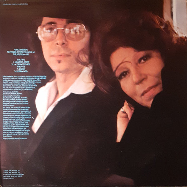 Gato Barbieri – Chapter Four: Alive In New York LP vinyl record, image 2 of 4