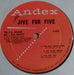 Bill Holman / Mel Lewis Quintet – Jive For Five LP vinyl record, image 4 of 4