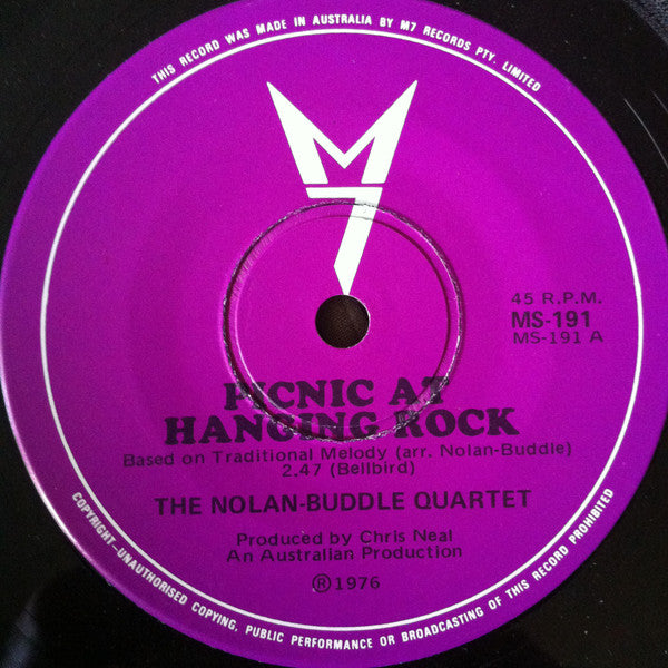 The Nolan-Buddle Quartet – Picnic At Hanging Rock 7" vinyl record, image 3 of 4