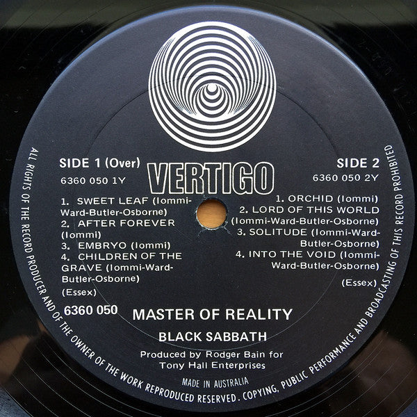 Black Sabbath – Master Of Reality LP vinyl record, image 4 of 5
