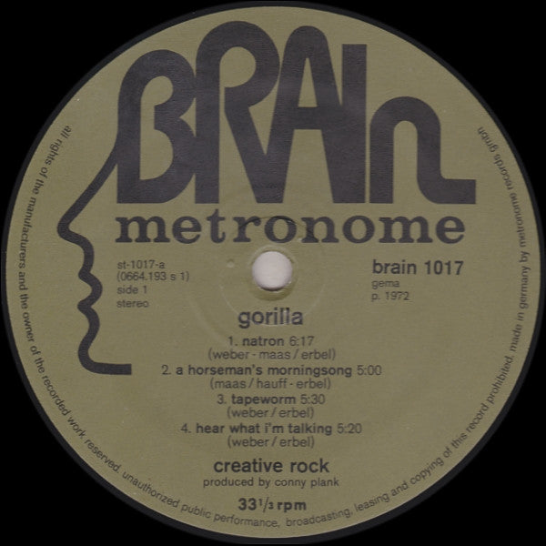 Creative Rock – Gorilla LP vinyl record, image 5 of 8