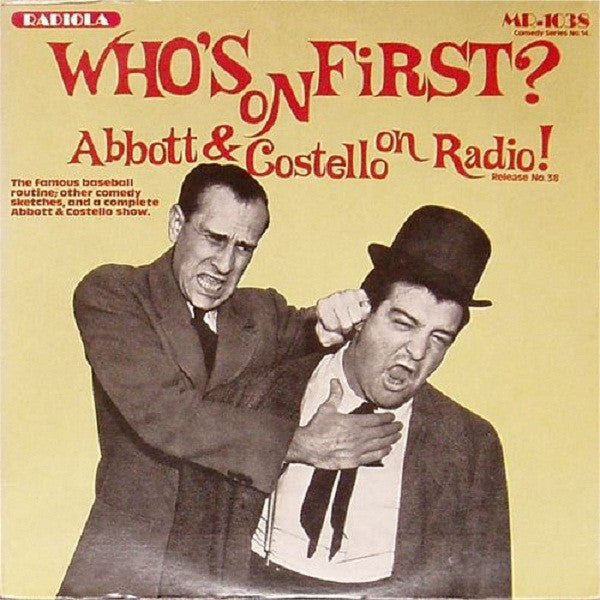 Abbott & Costello – Who's On First? LP vinyl record, image 1 of 4