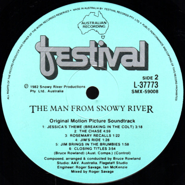 Bruce Rowland – The Man From Snowy River (Original Motion Picture Soundtrack) LP vinyl record, image 5 of 5
