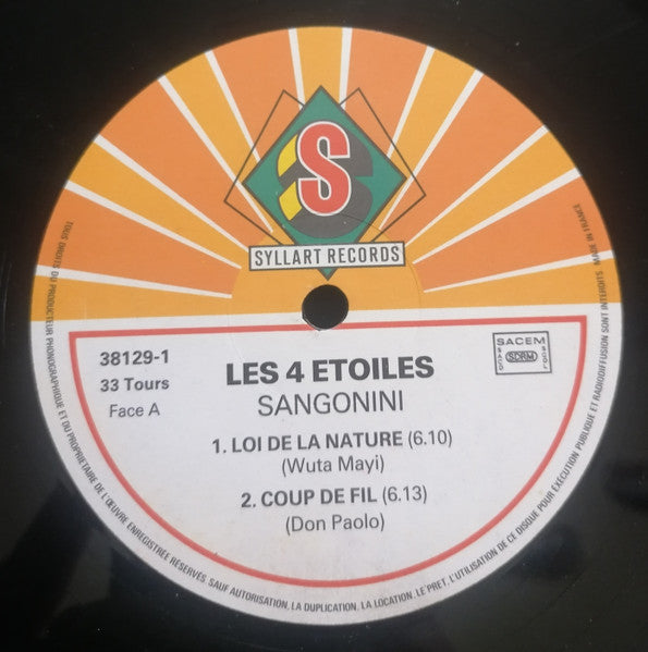 Quatre Etoiles – Sangonini LP vinyl record, image 3 of 4