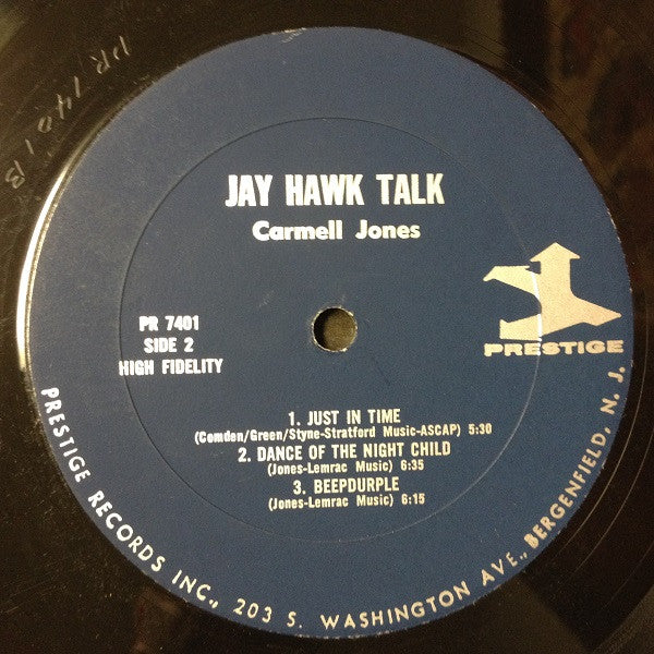 Carmell Jones – Jay Hawk Talk LP vinyl record, image 4 of 5