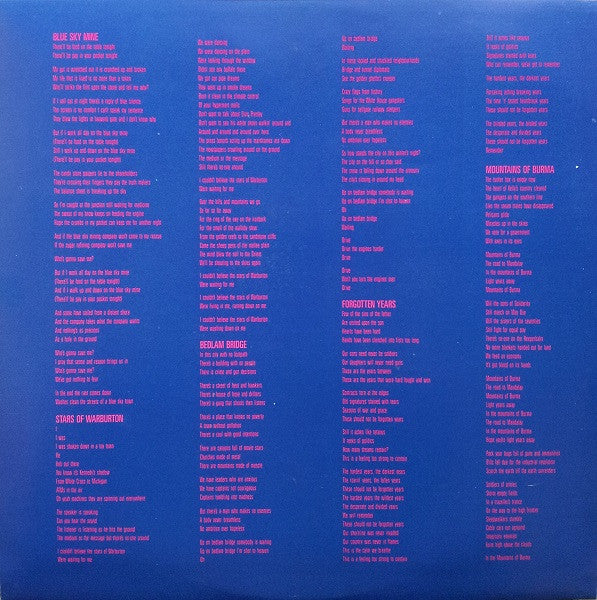 Midnight Oil – Blue Sky Mining LP vinyl record, image 3 of 7