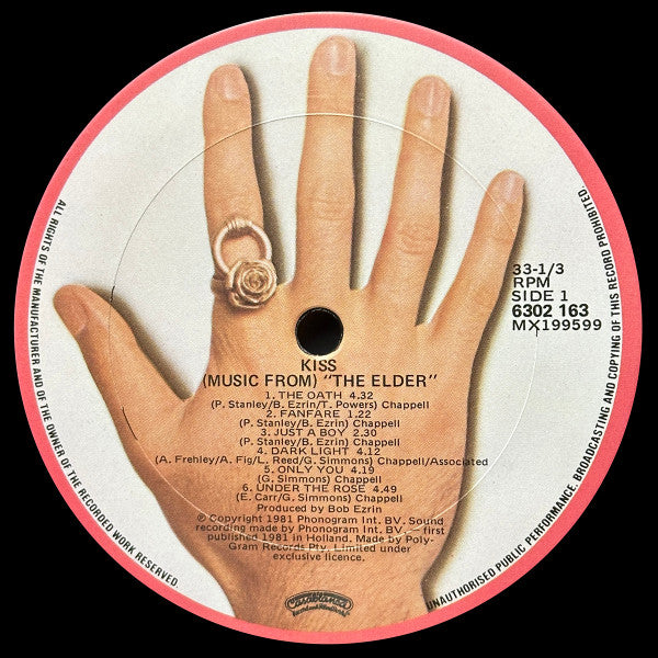 Kiss – (Music From) The Elder LP vinyl record, image 4 of 8