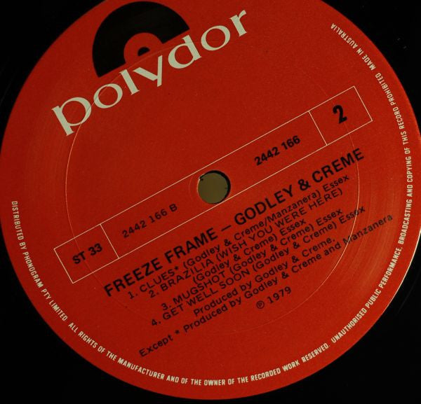 Godley & Creme – Freeze Frame LP vinyl record, image 6 of 6