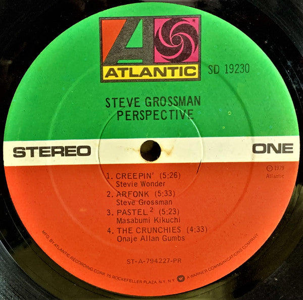 Steve Grossman – Perspective LP vinyl record, image 3 of 4