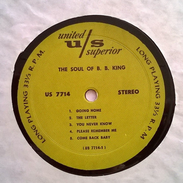 B.B. King – The Soul Of B.B. King LP vinyl record, image 3 of 4