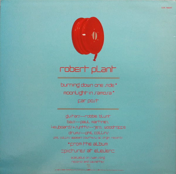 Robert Plant – Burning Down One Side 12" vinyl record, image 2 of 4