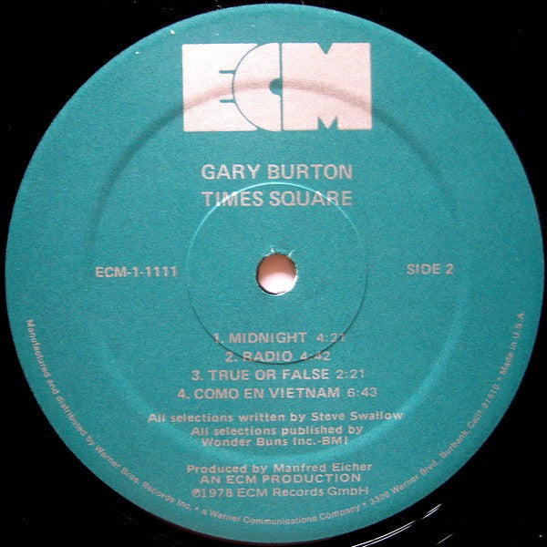 Gary Burton – Times Square LP vinyl record, image 4 of 4