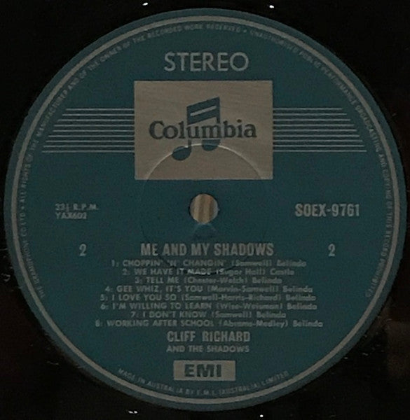 Cliff Richard & The Shadows – Me And My Shadows LP vinyl record, image 4 of 4