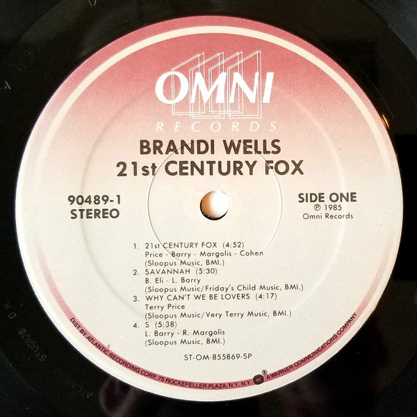 Brandi Wells – 21st Century Fox (Promo) LP vinyl record, image 3 of 4