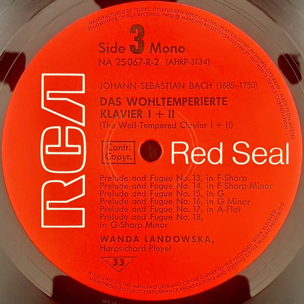 Johann Sebastian Bach, Wanda Landowska – Das Wohltemperierte Klavier I & II (= The Well Tempered Clavier) (5xLP) LP vinyl record, image 4 of 10