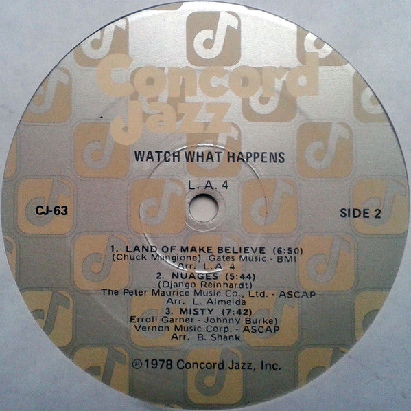 LA4 – Watch What Happens LP vinyl record, image 4 of 4